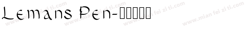 Lemans Pen字体转换